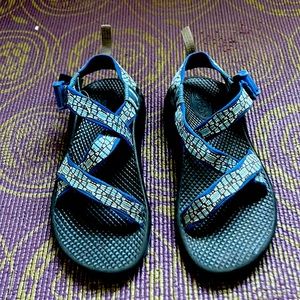 Blue Chaco sandals kids size 3